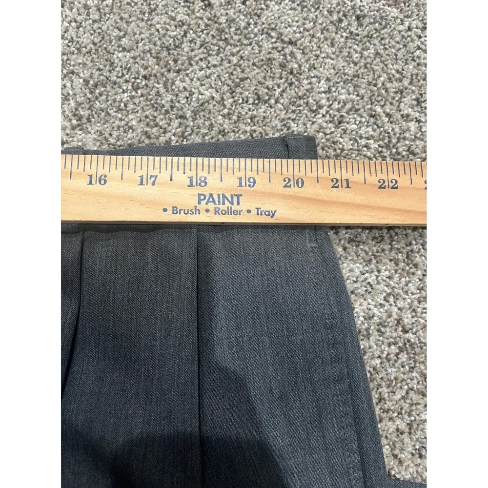 Brooks Brothers 346 Madison Fit Mens 41x31 Gray 100% Wool Pleated Dress Pants